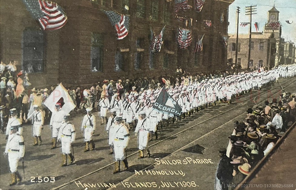 Great White Fleet in Honolulu (July 1908)